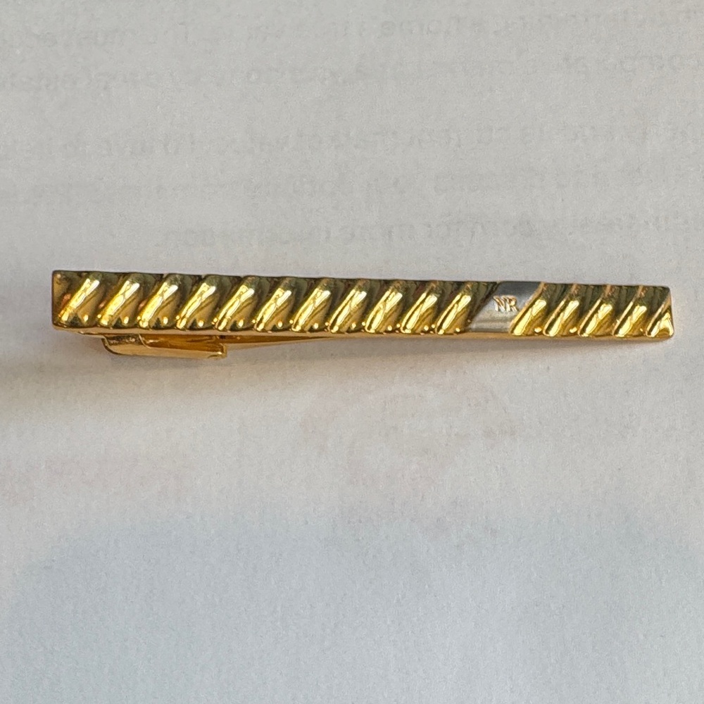 Nina Ricci Goldtone Tie Clip